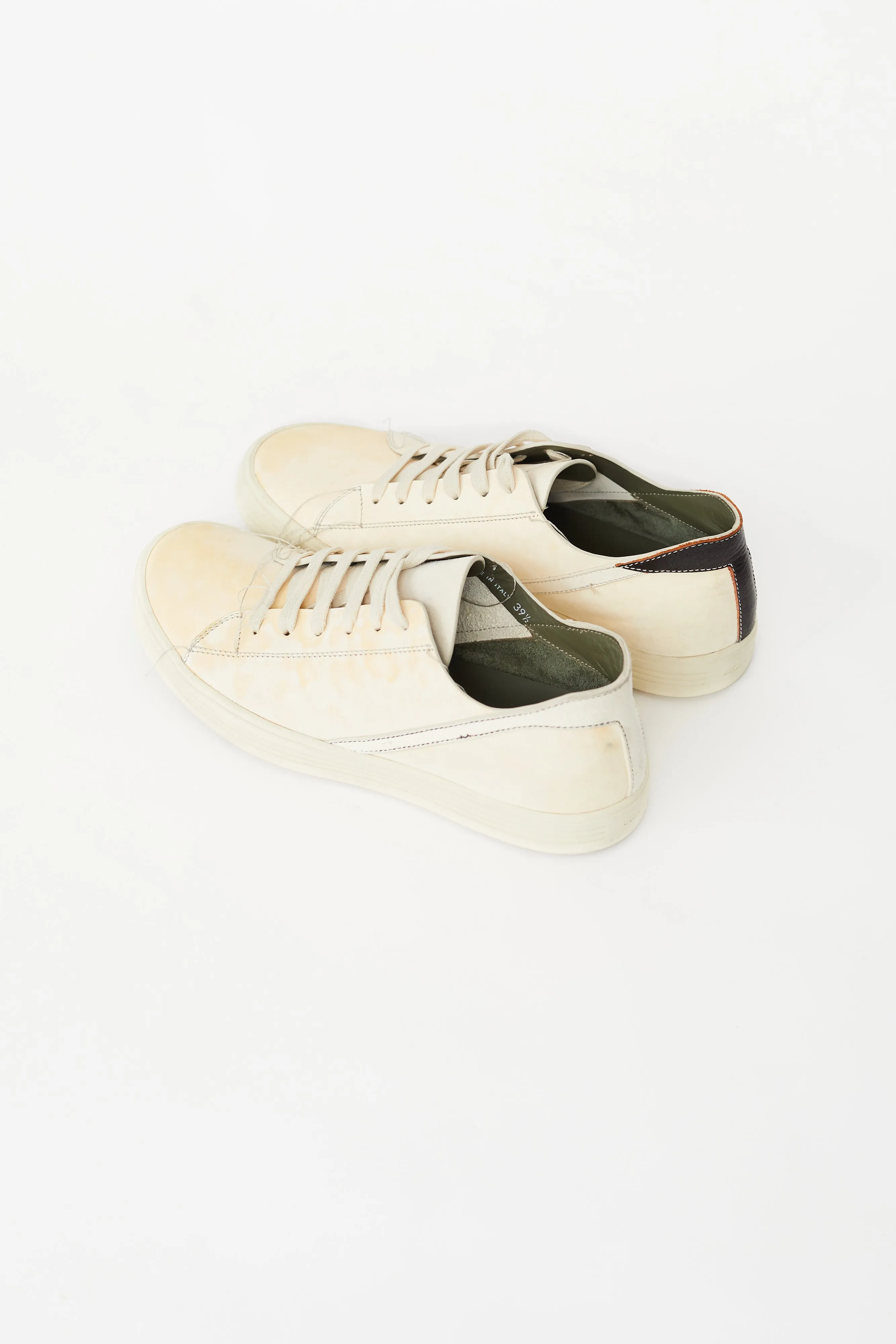 Cream Suede Babel Geotrasher Low Top Sneaker