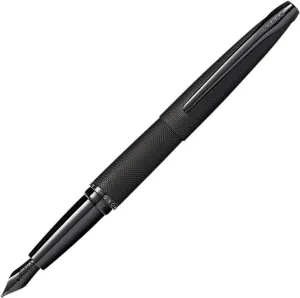 Cross ATX Brushed Black PVD Diamond Pattern Fountain Pen