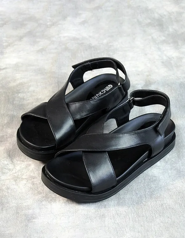 Cross Strap Summer Flat Sandals Slingback