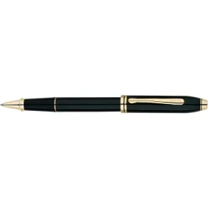 Cross Townsend Black/Gold Rollerball Pen