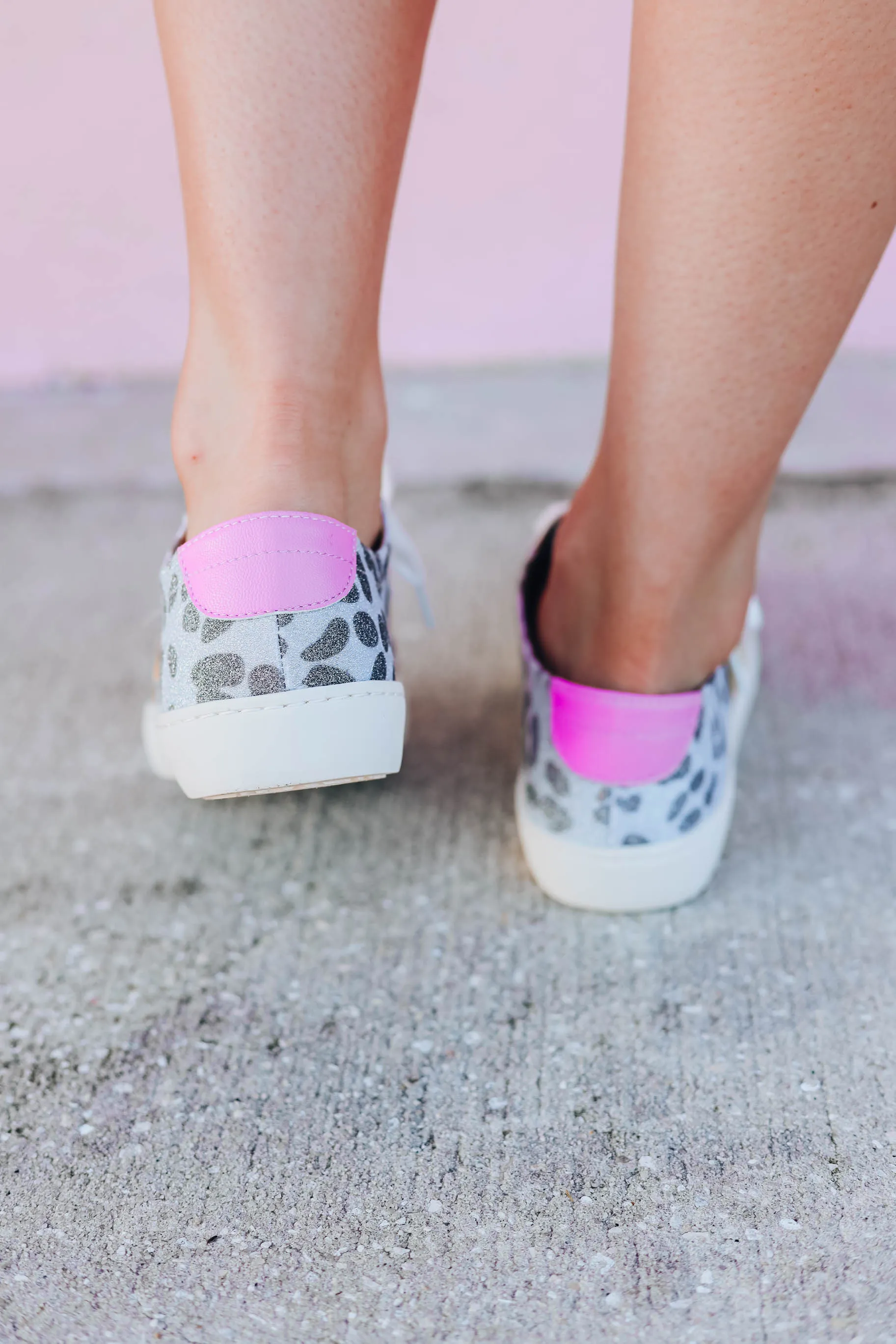 Darling Glitter Sneakers - Fuchsia