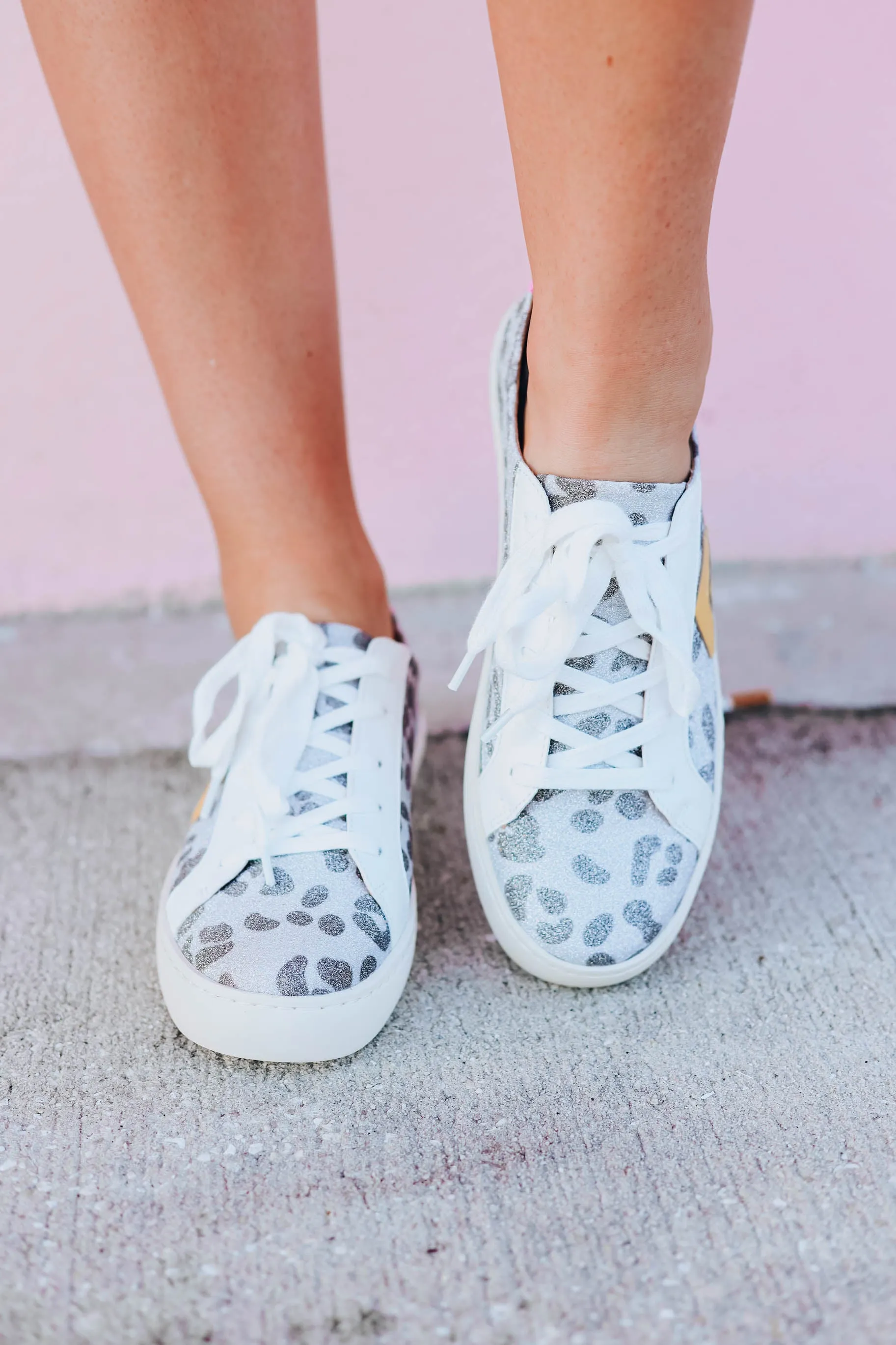 Darling Glitter Sneakers - Fuchsia