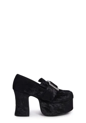 Deelite Qrystal Oxford Platforms - Black