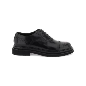 Dolce & Gabbana brushed leather oxford lace-ups