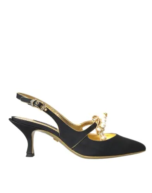 Dolce & Gabbana Lori Embellished Slingback Pumps