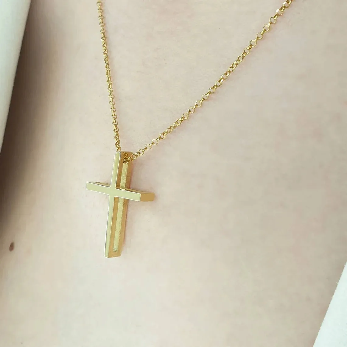 Double Cross Necklace