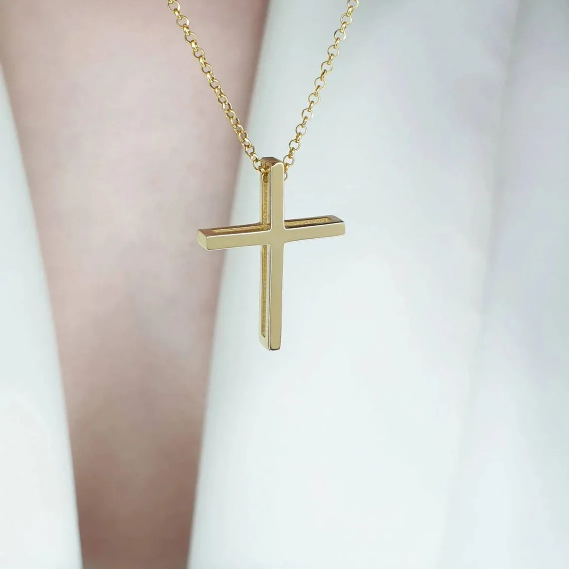 Double Cross Necklace