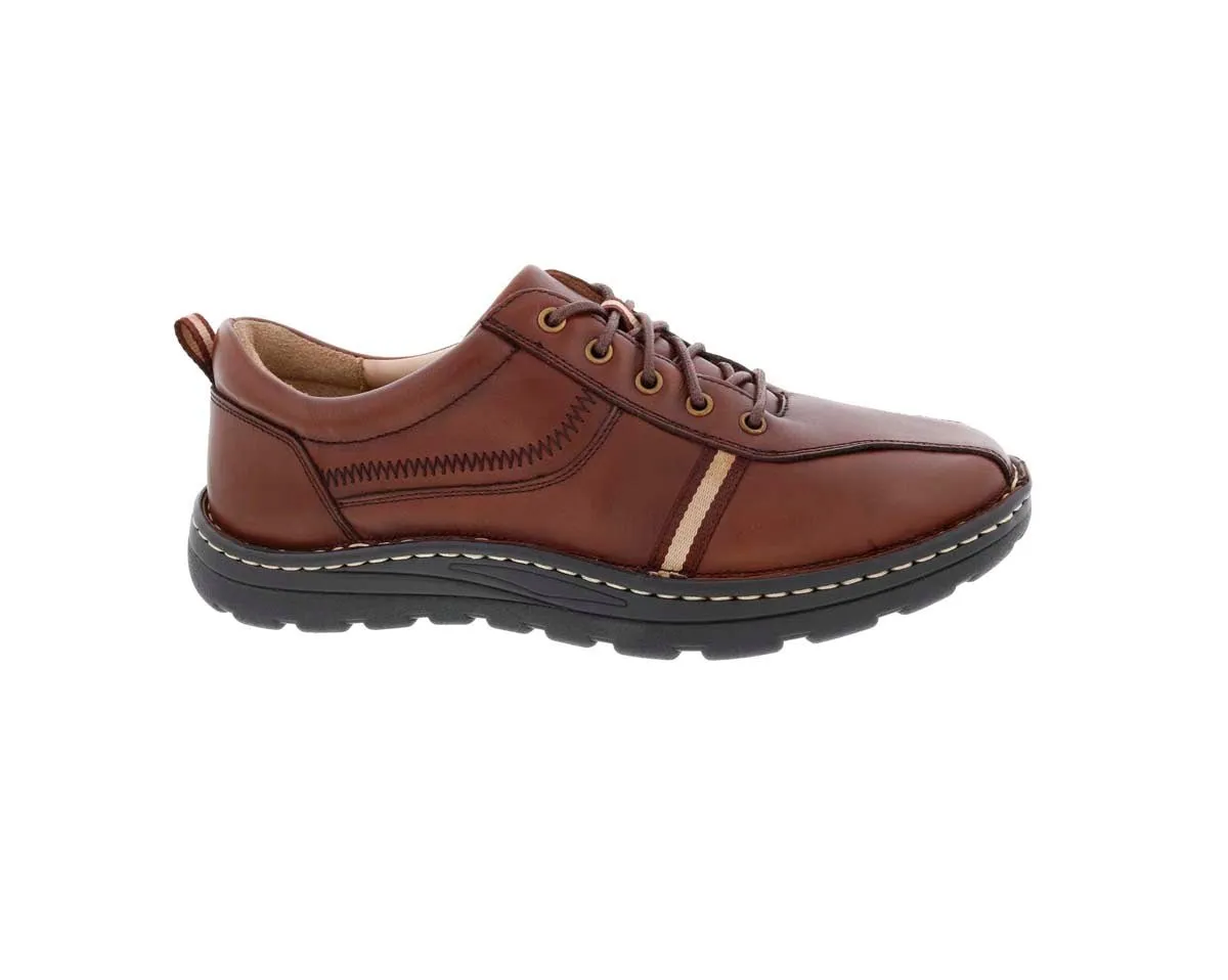 Drew Hogan Men Casual Shoe In Brown Leather