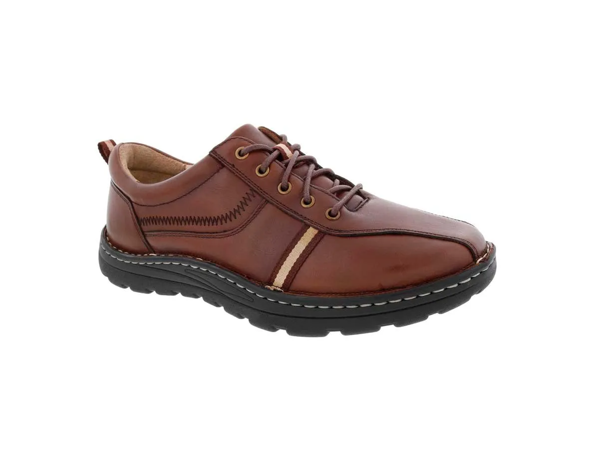 Drew Hogan Men Casual Shoe In Brown Leather