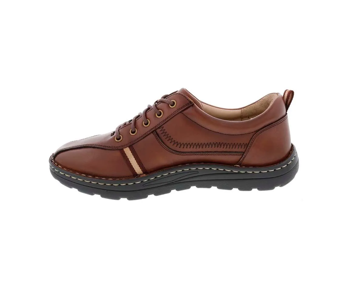 Drew Hogan Men Casual Shoe In Brown Leather