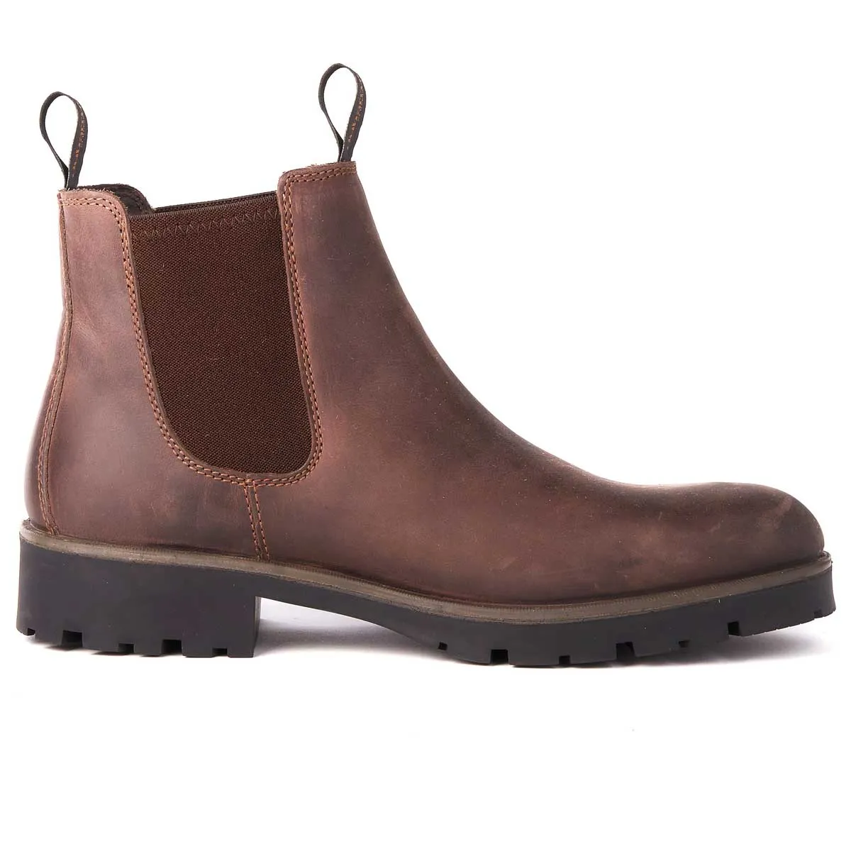 DUBARRY Antrim Chelsea Boots - Mens Gore-Tex Leather - Old Rum