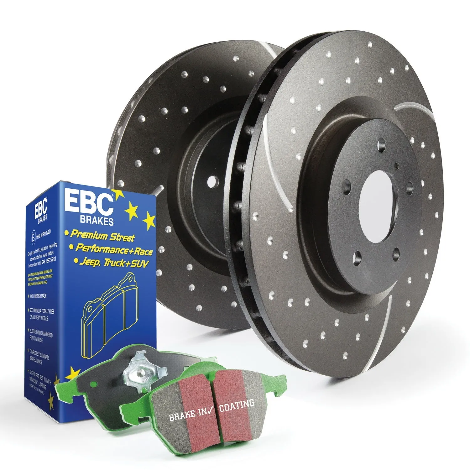 EBC Brakes S10KF1159 S10 Kits Greenstuff 2000 and GD Rotors