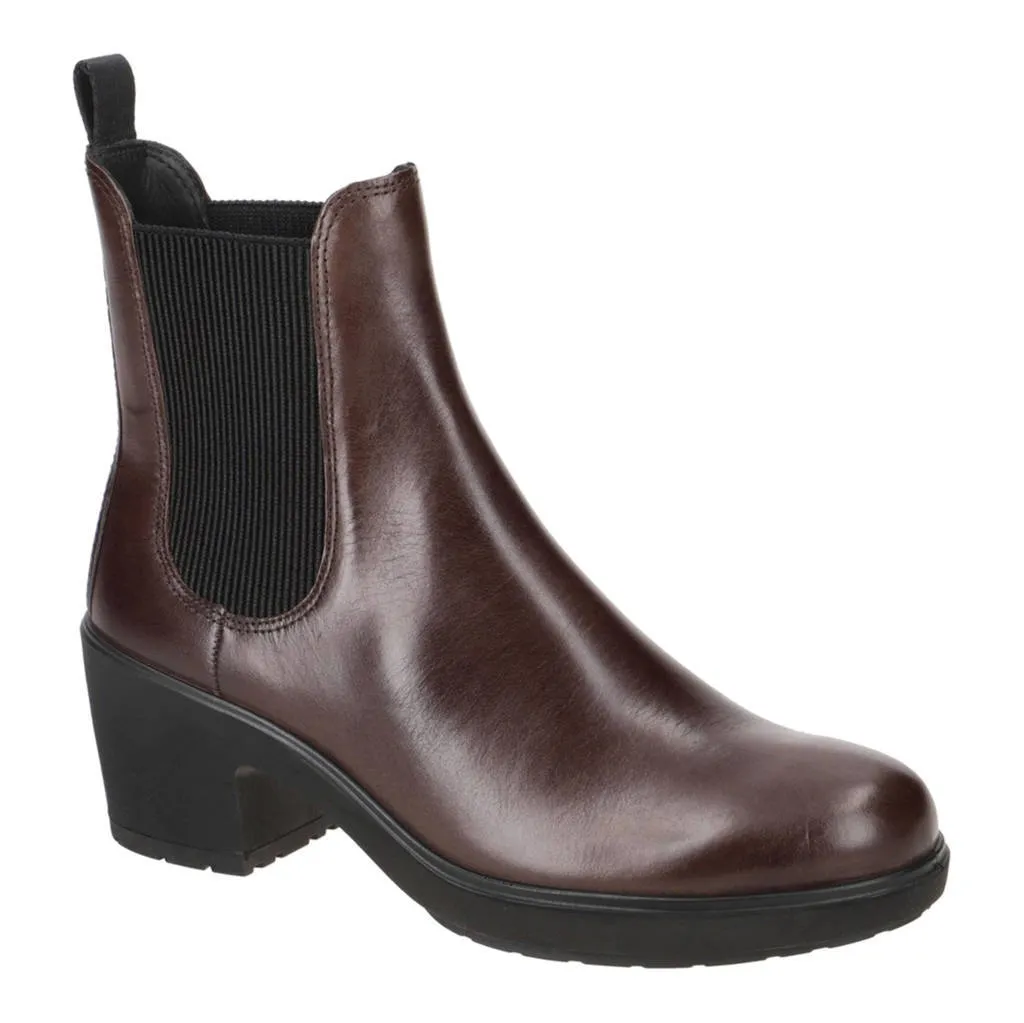 Ecco Womens Boots Metropole Zurich 222213 Casual Pull On Full Grain Leather - UK 6.5-7