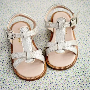 Eli1957 Girls Champagne Sandal