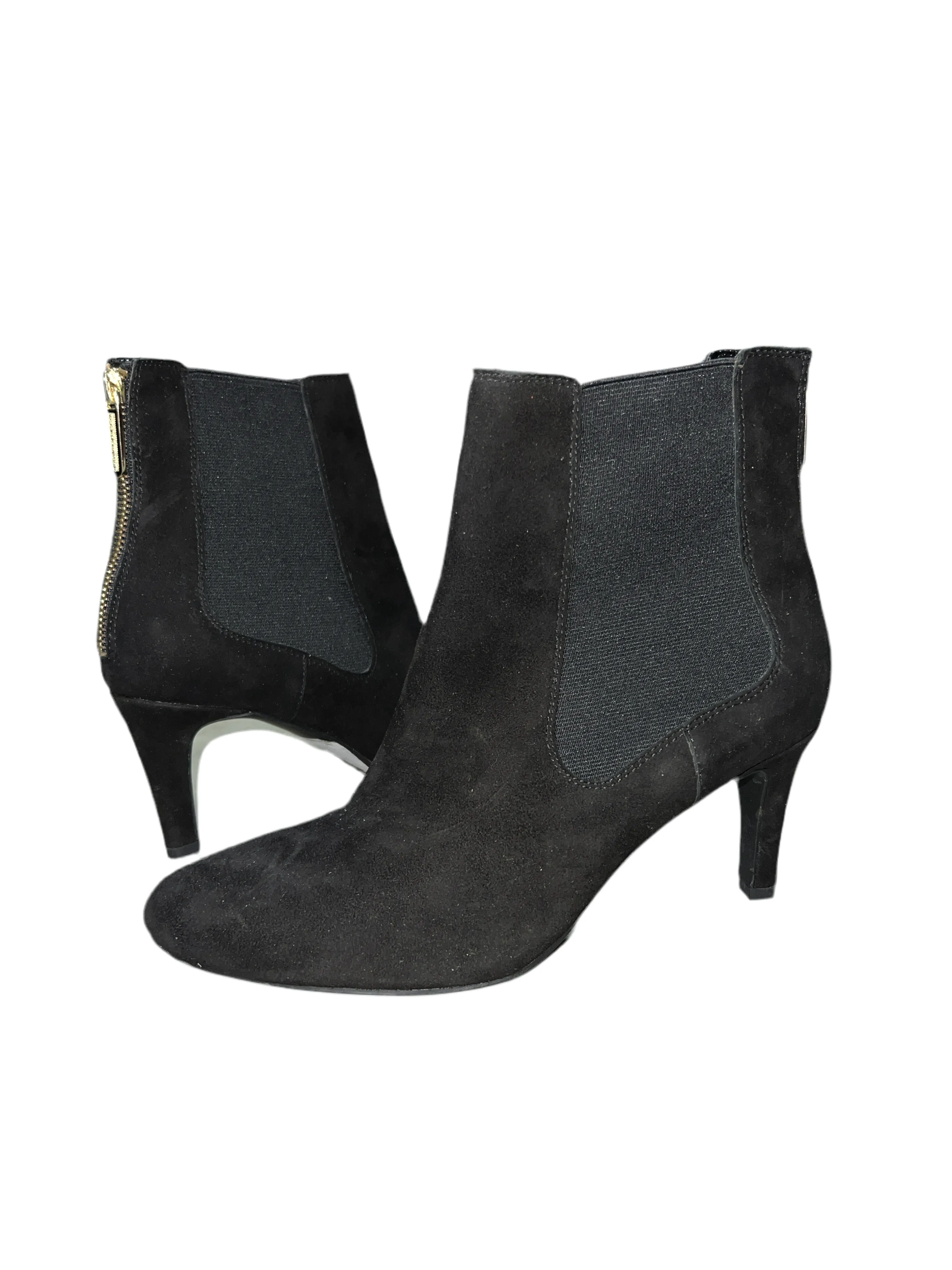 Ellen Tracy •Cohen • Chelsea Boot -Black Suede Leather-