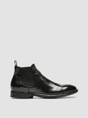 EMORY 012 - Black Leather Chelsea Boots