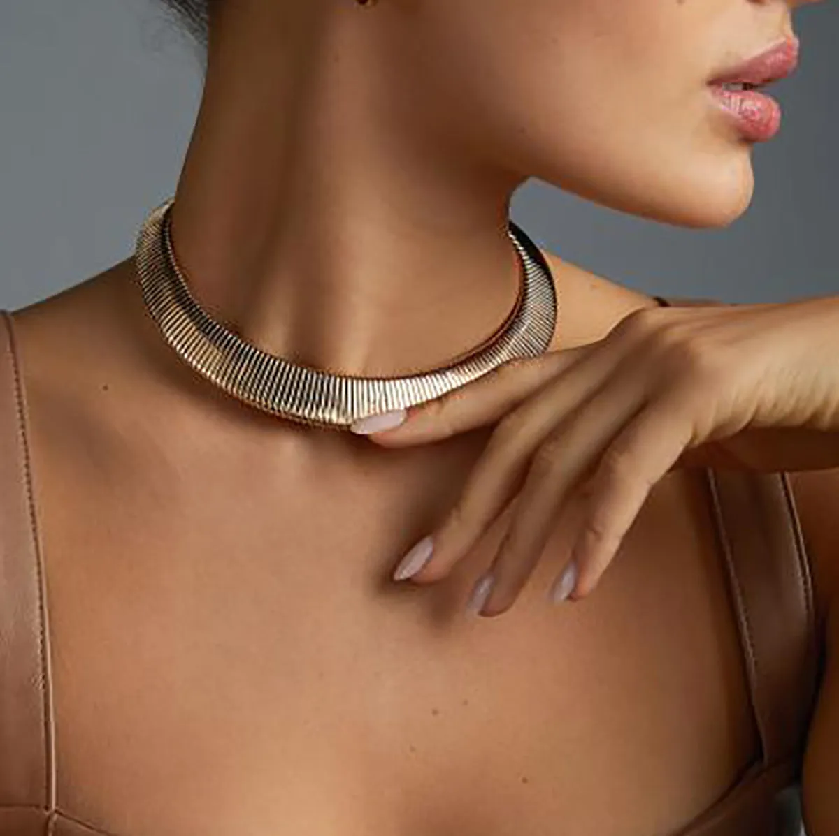 Extravagant Multi-layer Geometric Clavicle Necklace Inspired by Europe and The United States