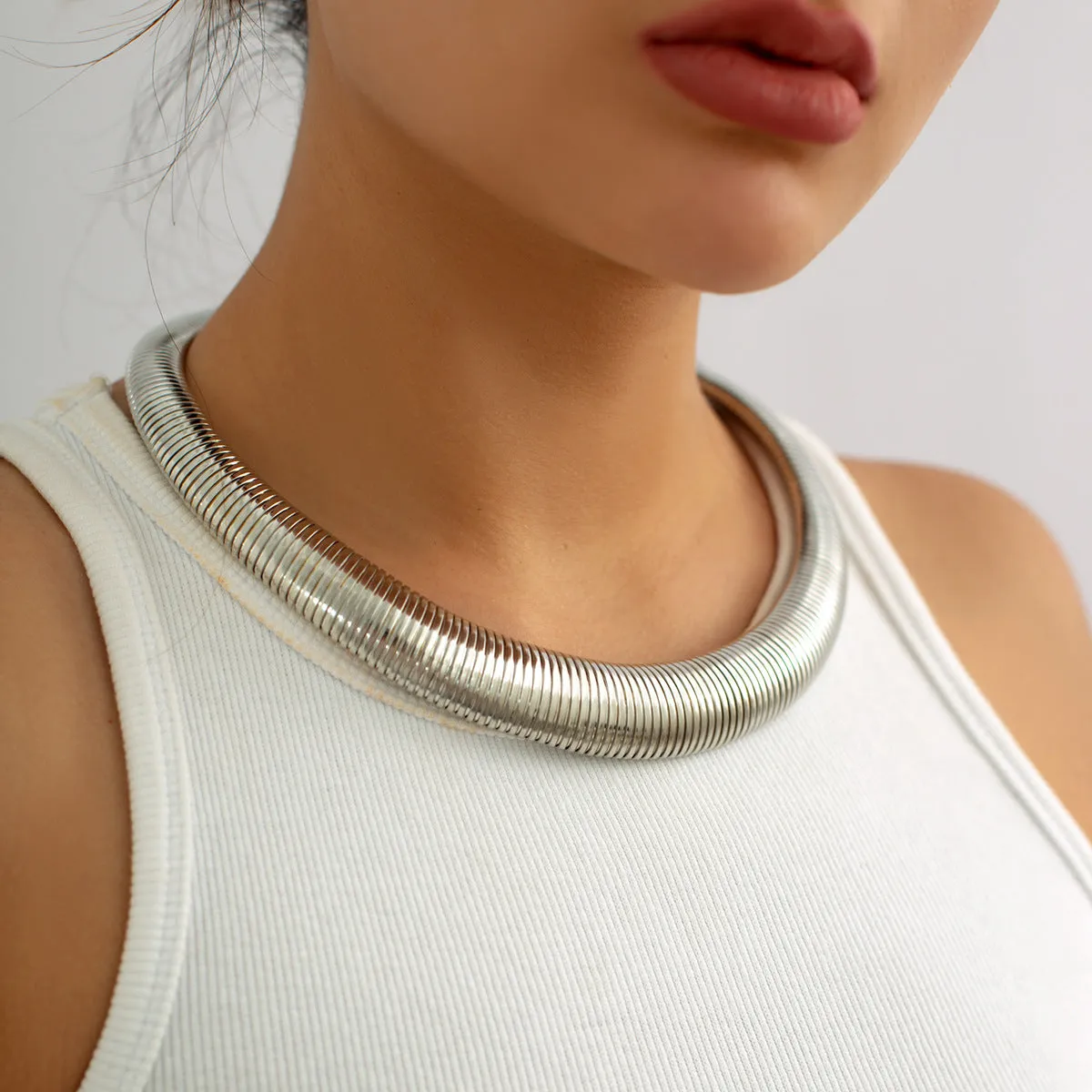 Extravagant Multi-layer Geometric Clavicle Necklace Inspired by Europe and The United States