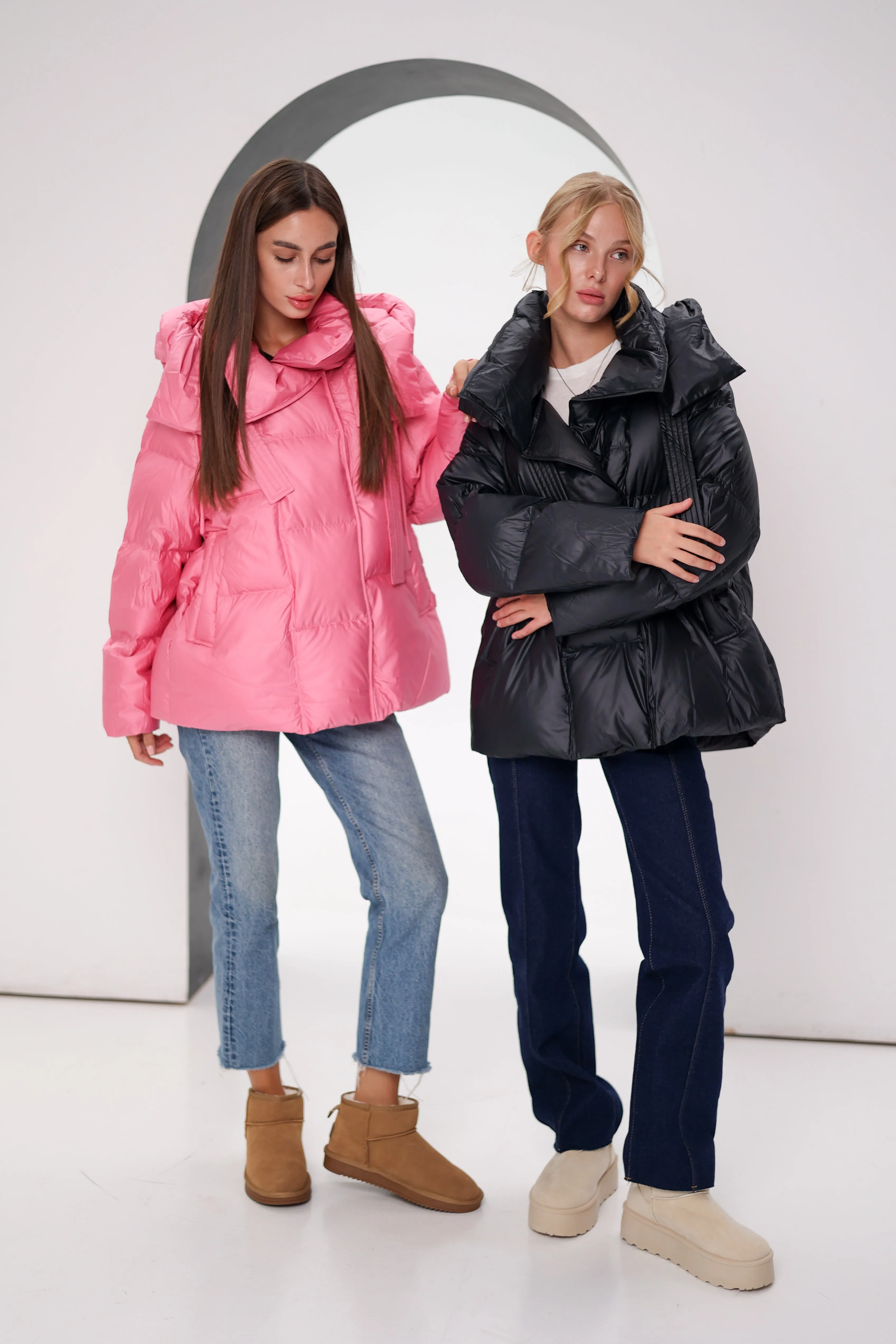 FeatherLite Relaxed Down Puffer in Pink