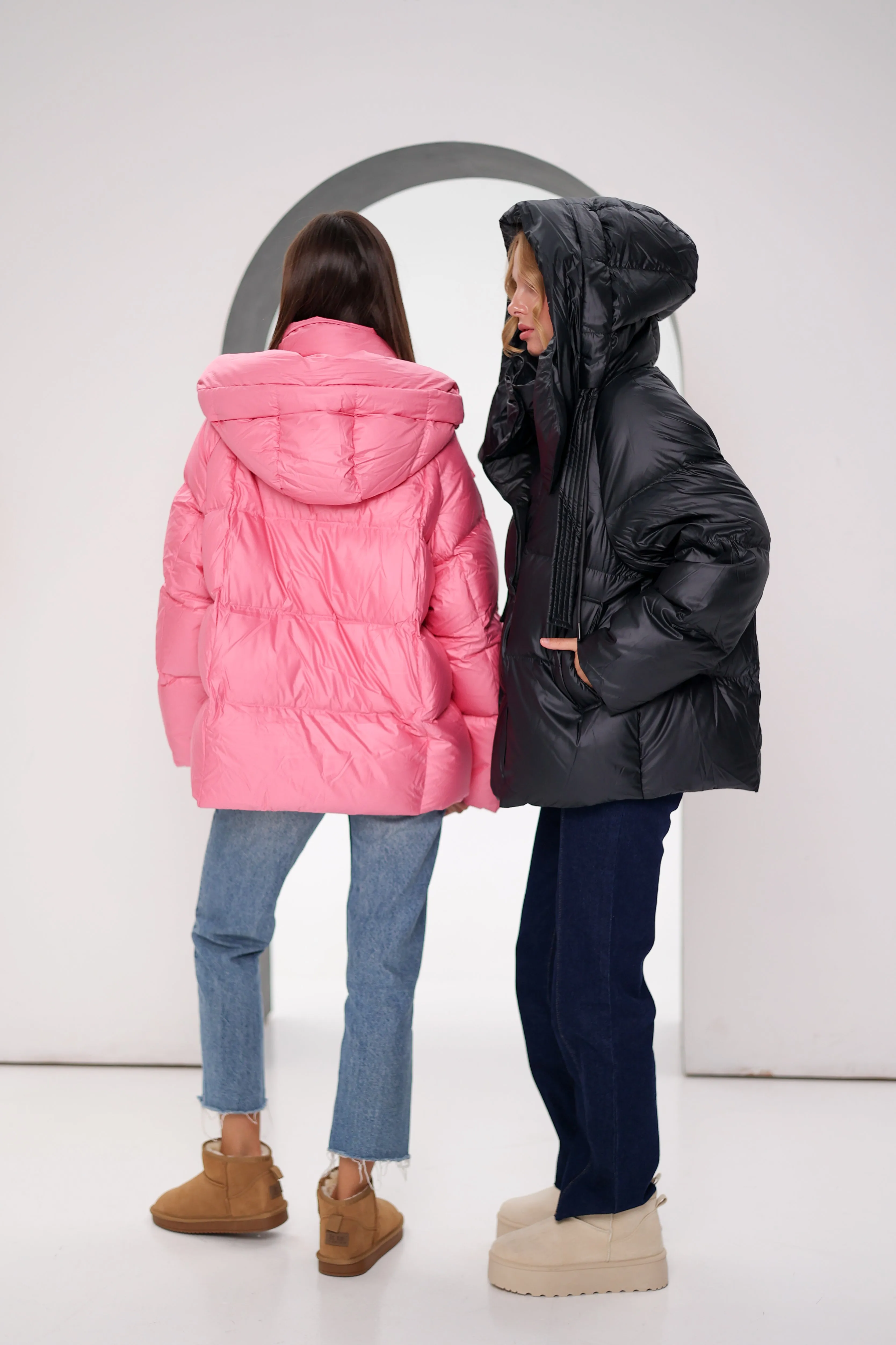 FeatherLite Relaxed Down Puffer in Pink