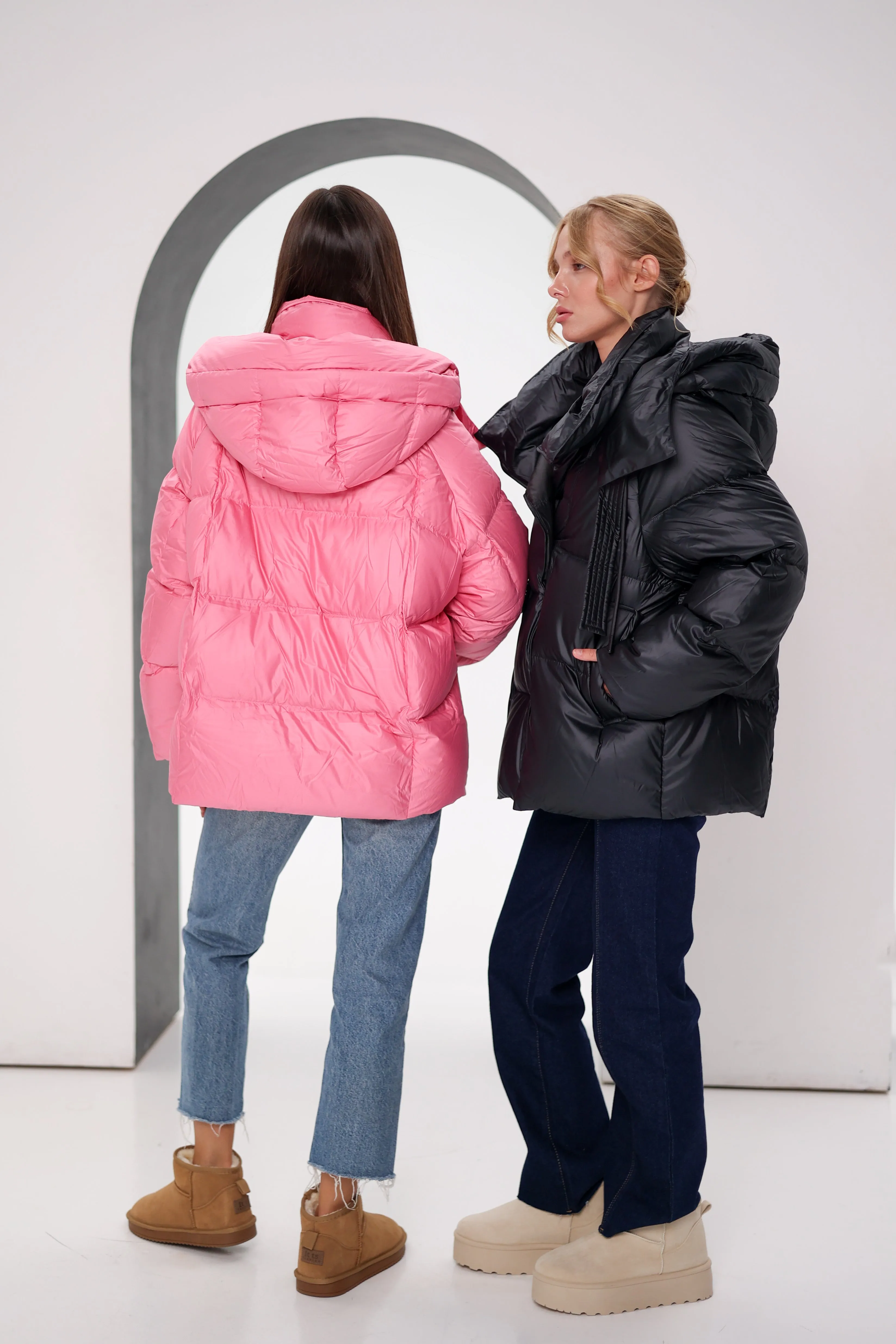 FeatherLite Relaxed Down Puffer in Pink