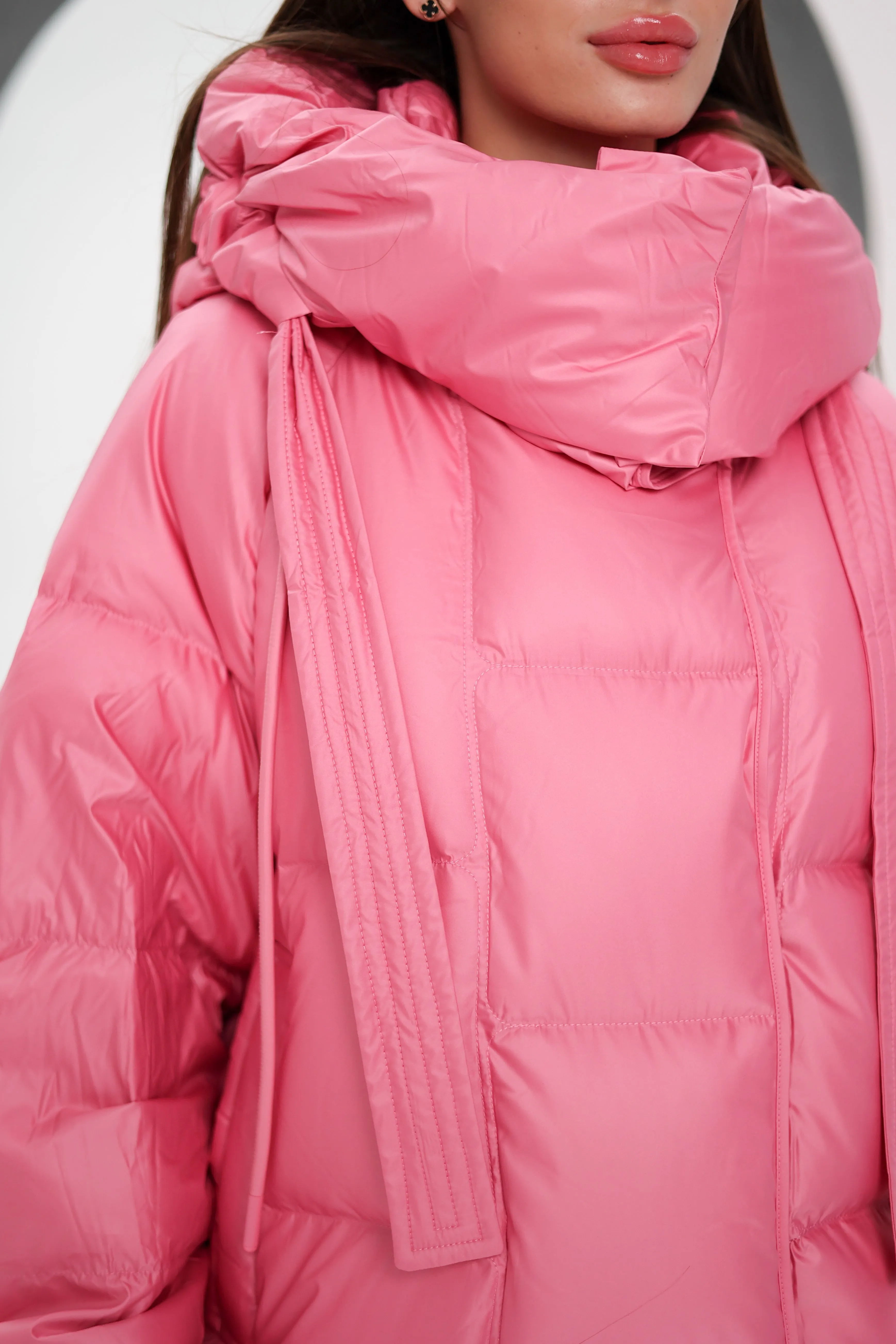 FeatherLite Relaxed Down Puffer in Pink