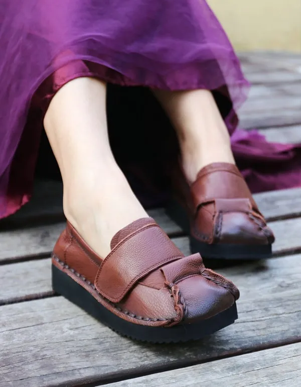 Flat Ethnic Handmade Leather Women's Shoes