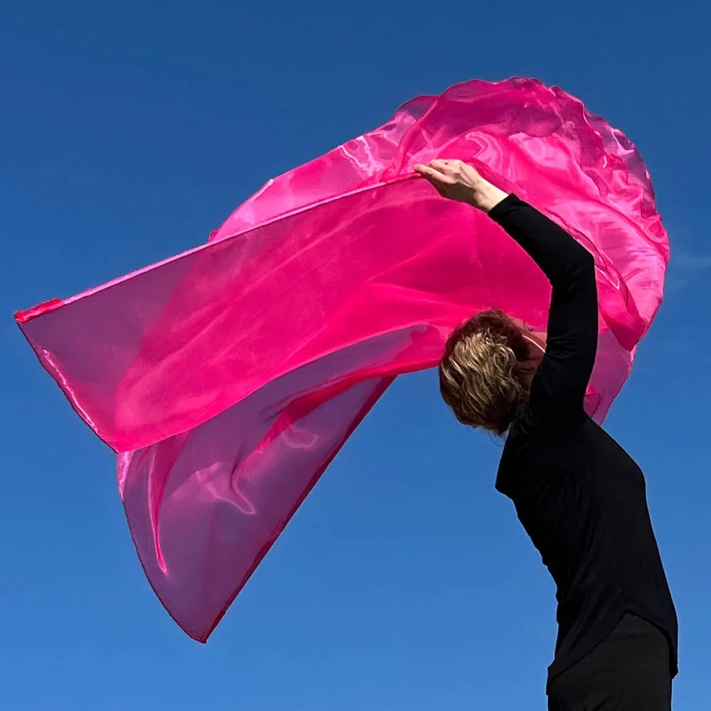 Fuchsia Shimmer Worship Flags