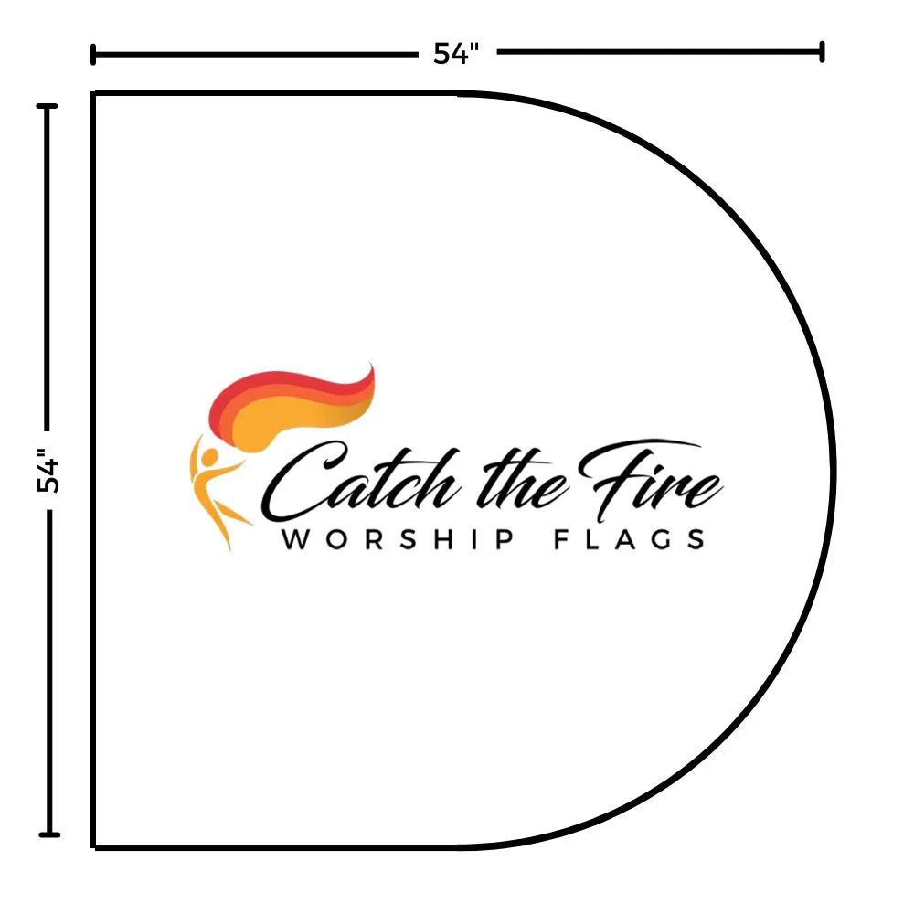 Fuchsia Shimmer Worship Flags