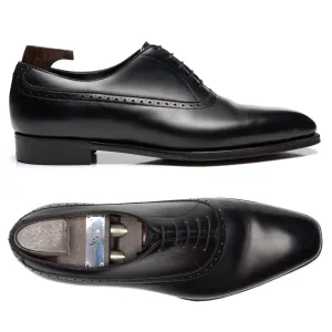 GAZIANO & GIRLING "Kent" Black Calf Leather Oxford Dress Shoes 8E US 8.5 Last MH71