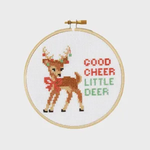 Good Cheer Little Deer Counted Cross Stitch Kit