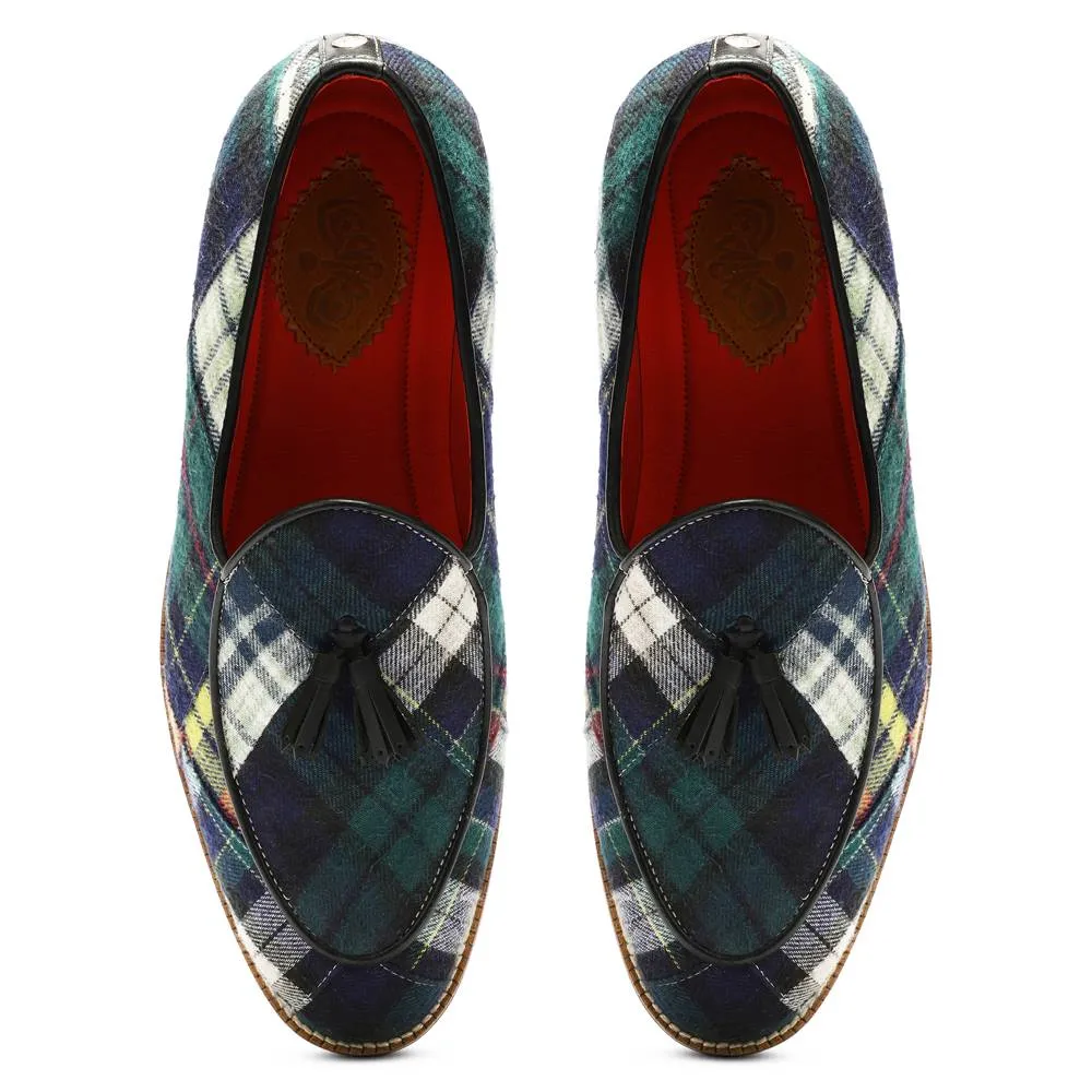 Green Tartans Slip_on for Men (discontinued)