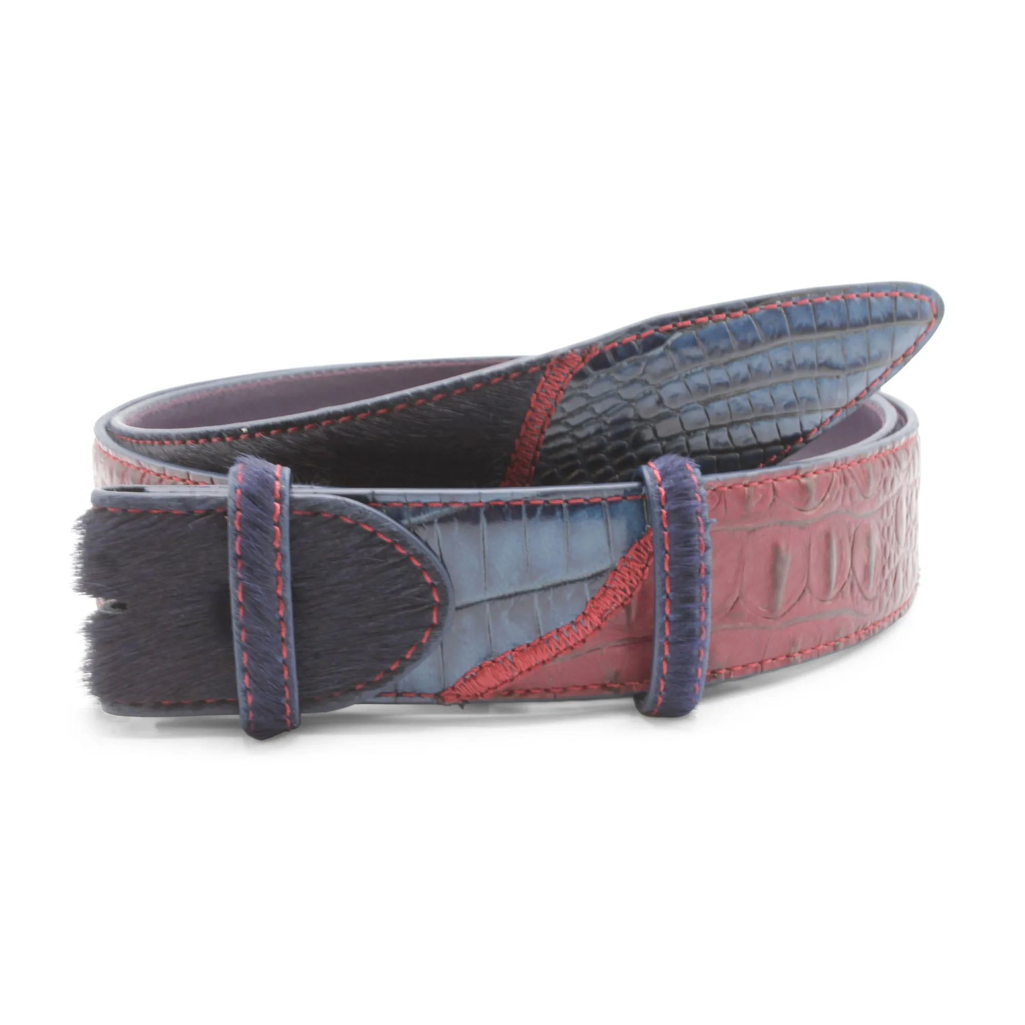 Greystoke Triple Patchwork Belt Strap