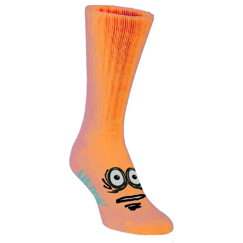 HEROIN BIG EGG ORANGE SOCKS 1pr