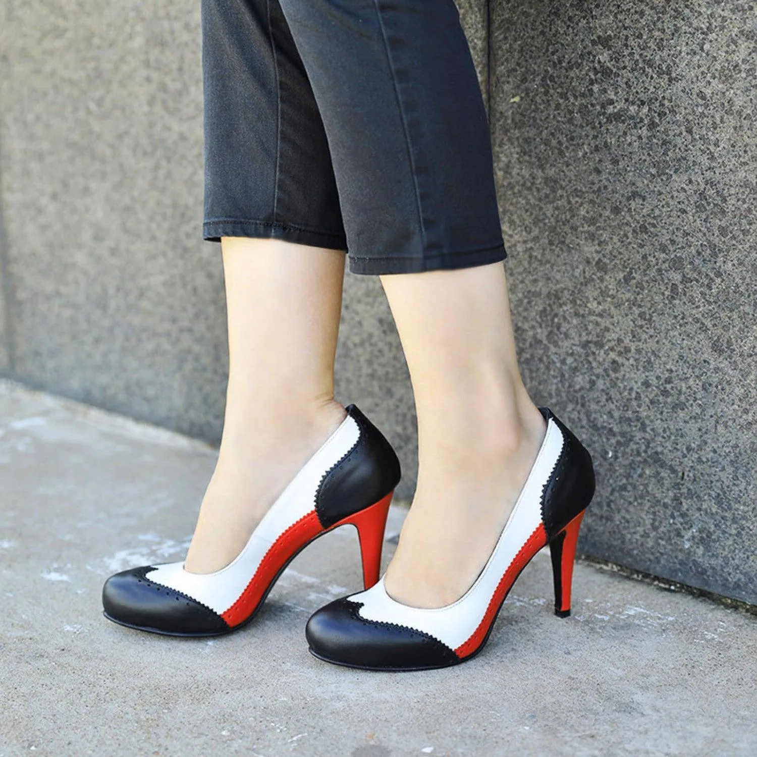 Juvia Oxford High Heel Pump