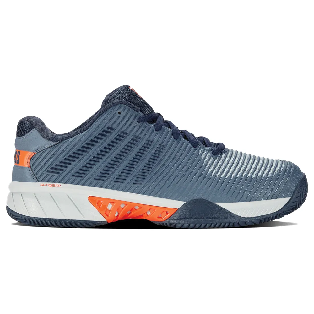 K-Swiss Hypercourt Express 2 HB Tennis Shoes (Mens) - WINDWARD BLUE/ORION BLUE/SCARLET IBIS