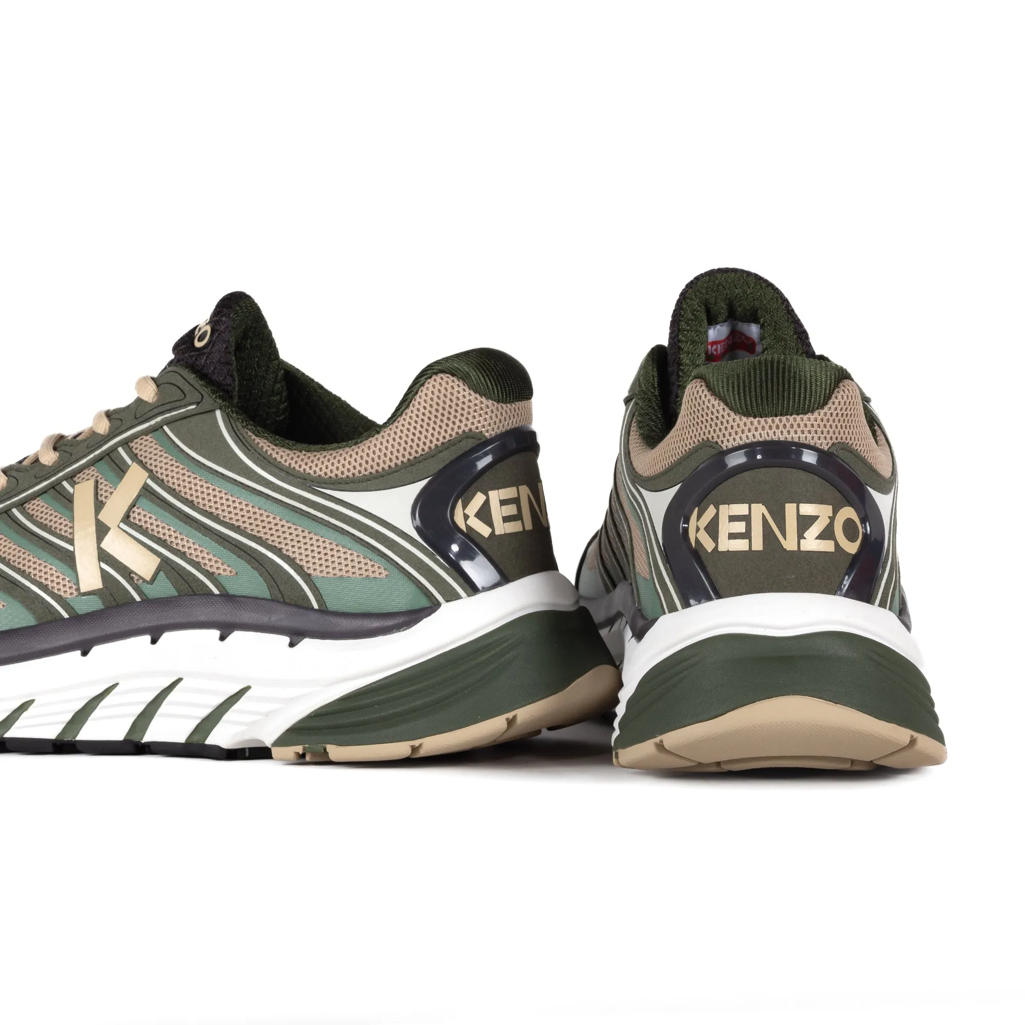 Kenzo Pace Low Top Sneakers Dark Khaki