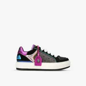 Kurt Geiger London Southbank Tag Leather Low Top Sneakers, Black