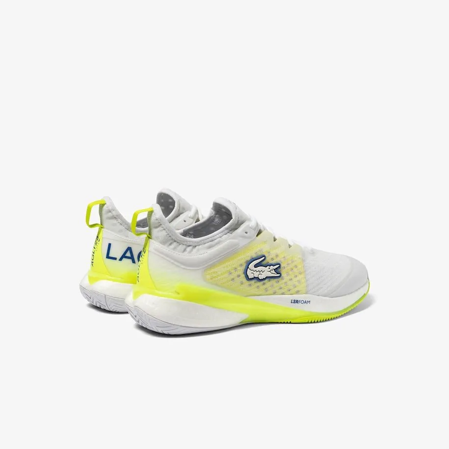 Lacoste AG-LT23 Lite Men’s Tennis Shoes - White/Yellow