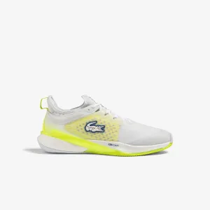 Lacoste AG-LT23 Lite Men’s Tennis Shoes - White/Yellow