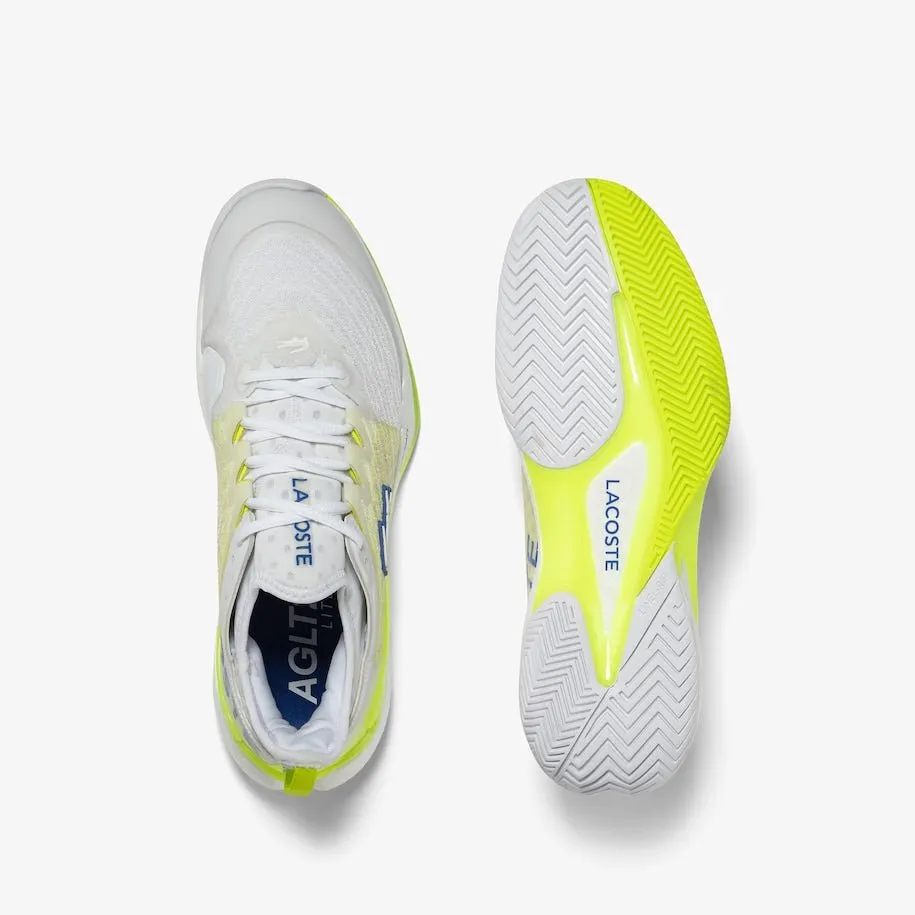 Lacoste AG-LT23 Lite Men’s Tennis Shoes - White/Yellow