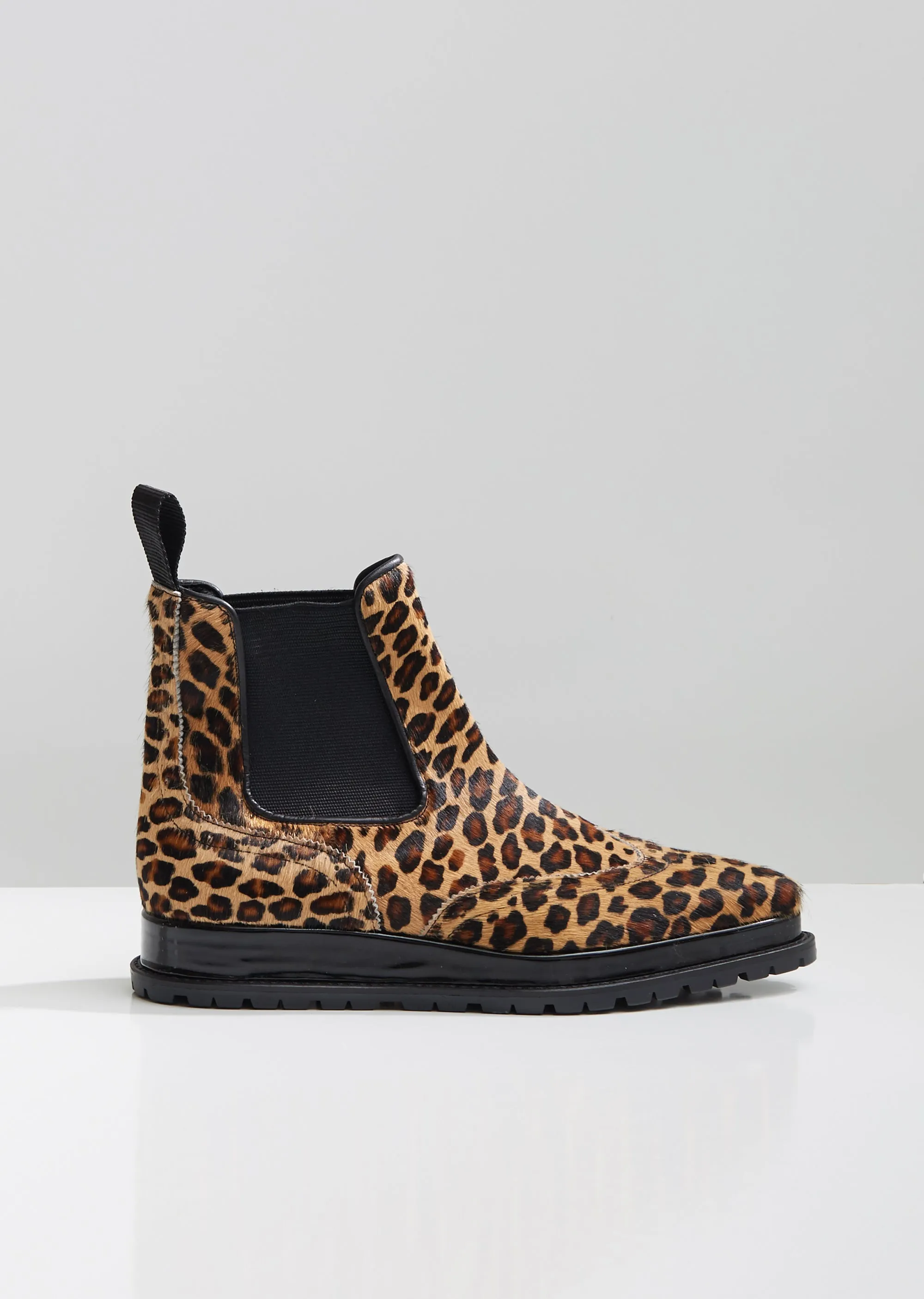 Leopard Chelsea Boots