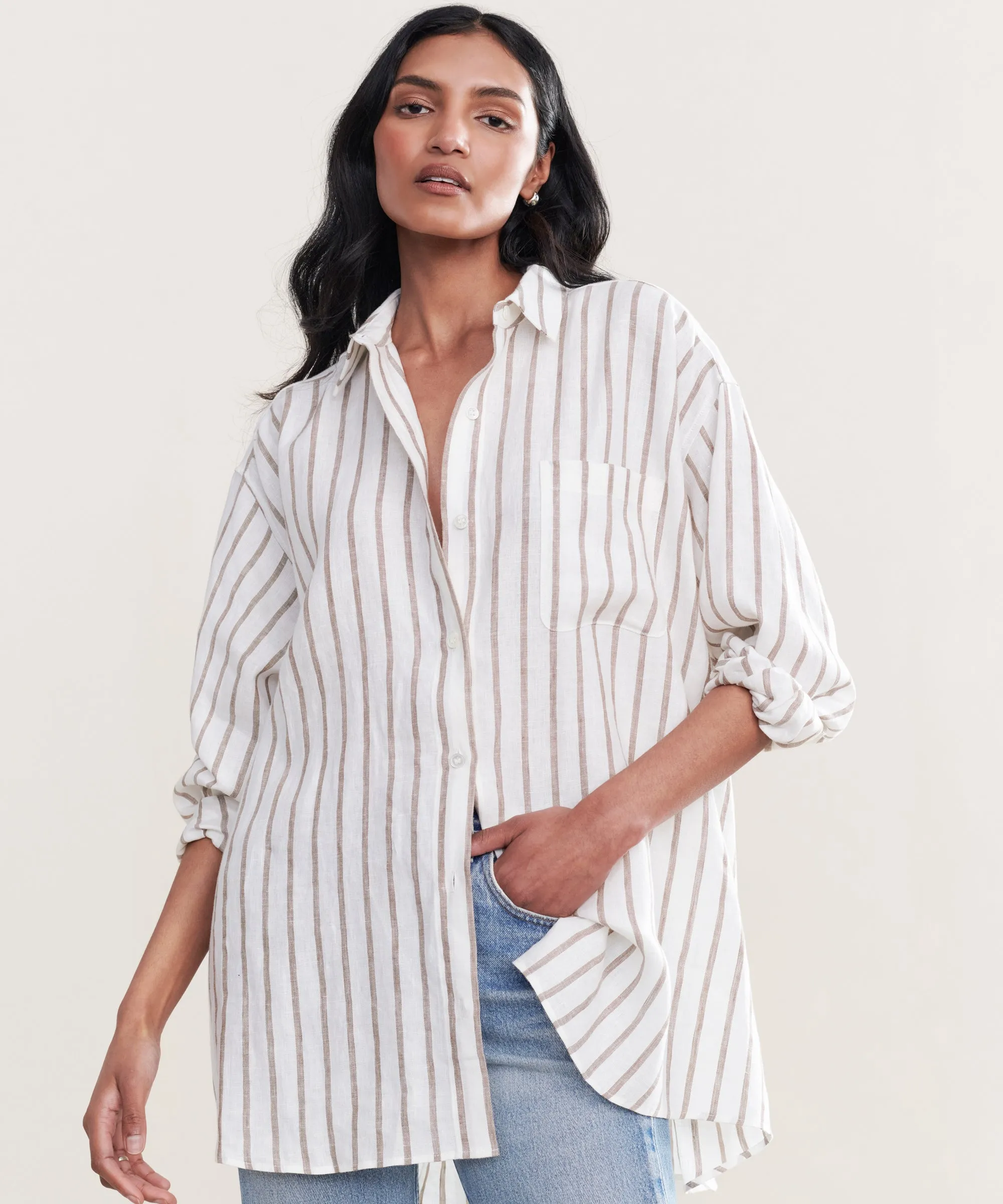 Linen Relaxed Oversized Shirt