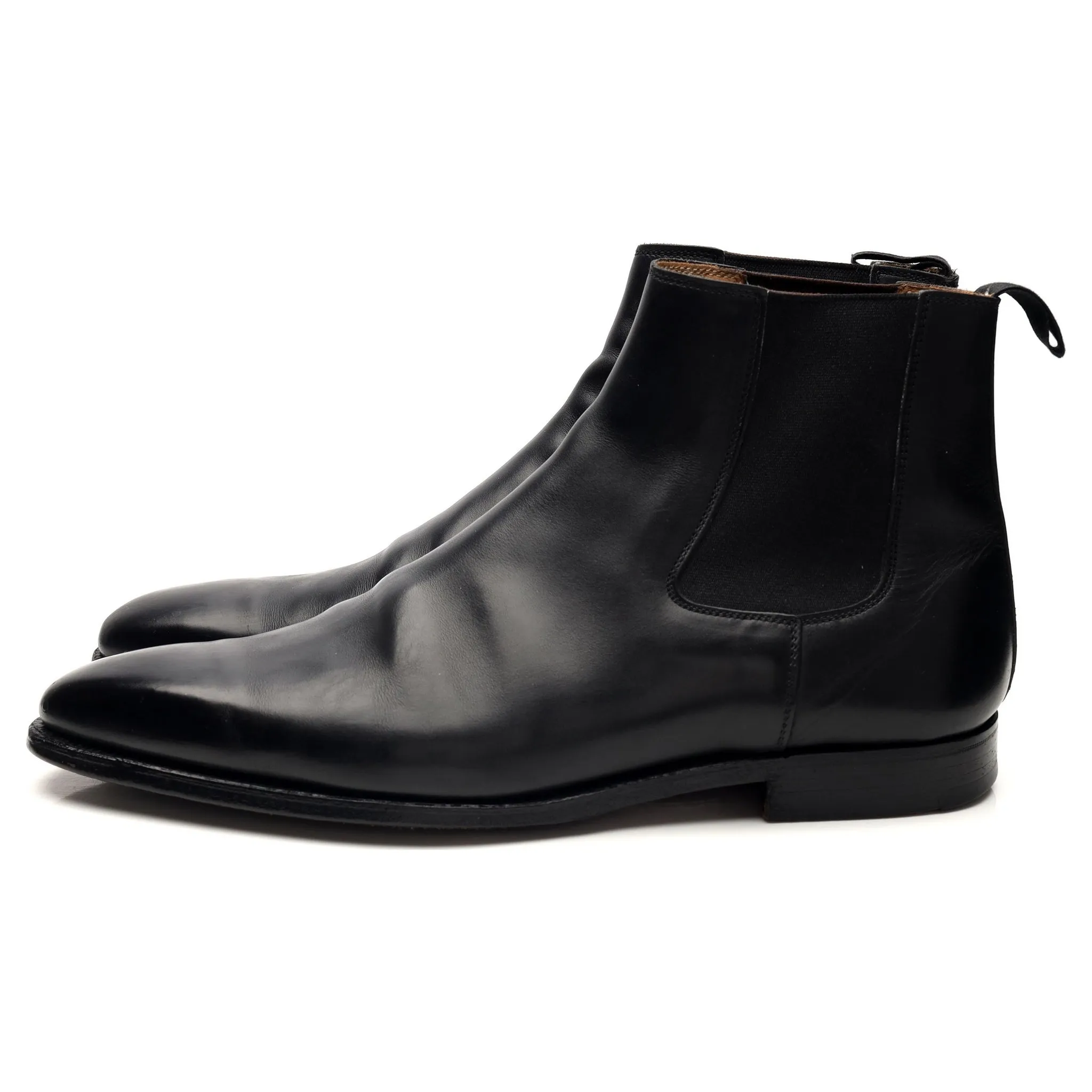 'Lingfield' Black Leather Chelsea Boots UK 8.5 E