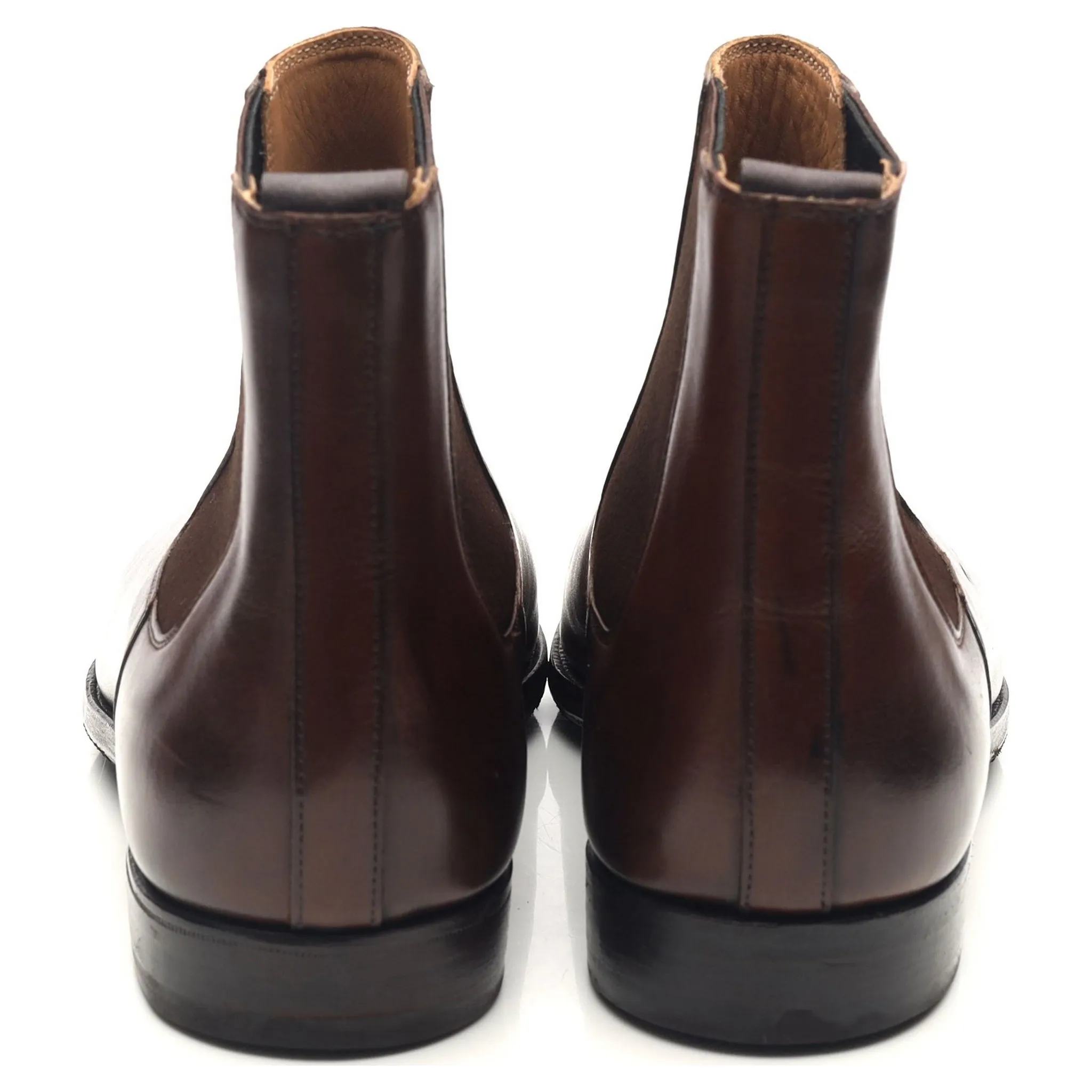 'Lingfield' Dark Brown Leather Chelsea Boots UK 7 E