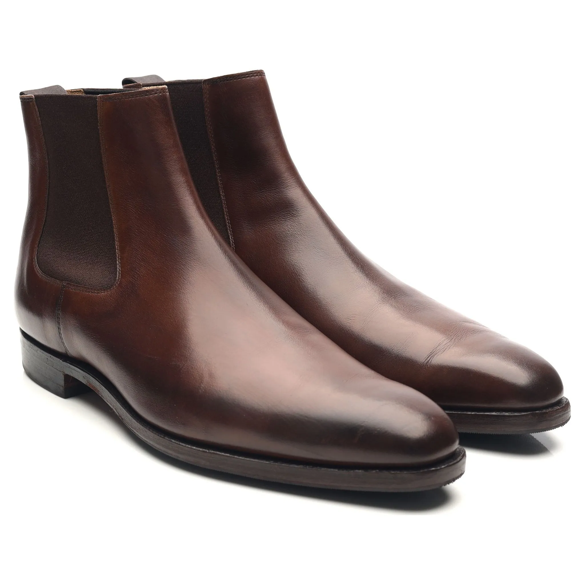 'Lingfield' Dark Brown Leather Chelsea Boots UK 7 E