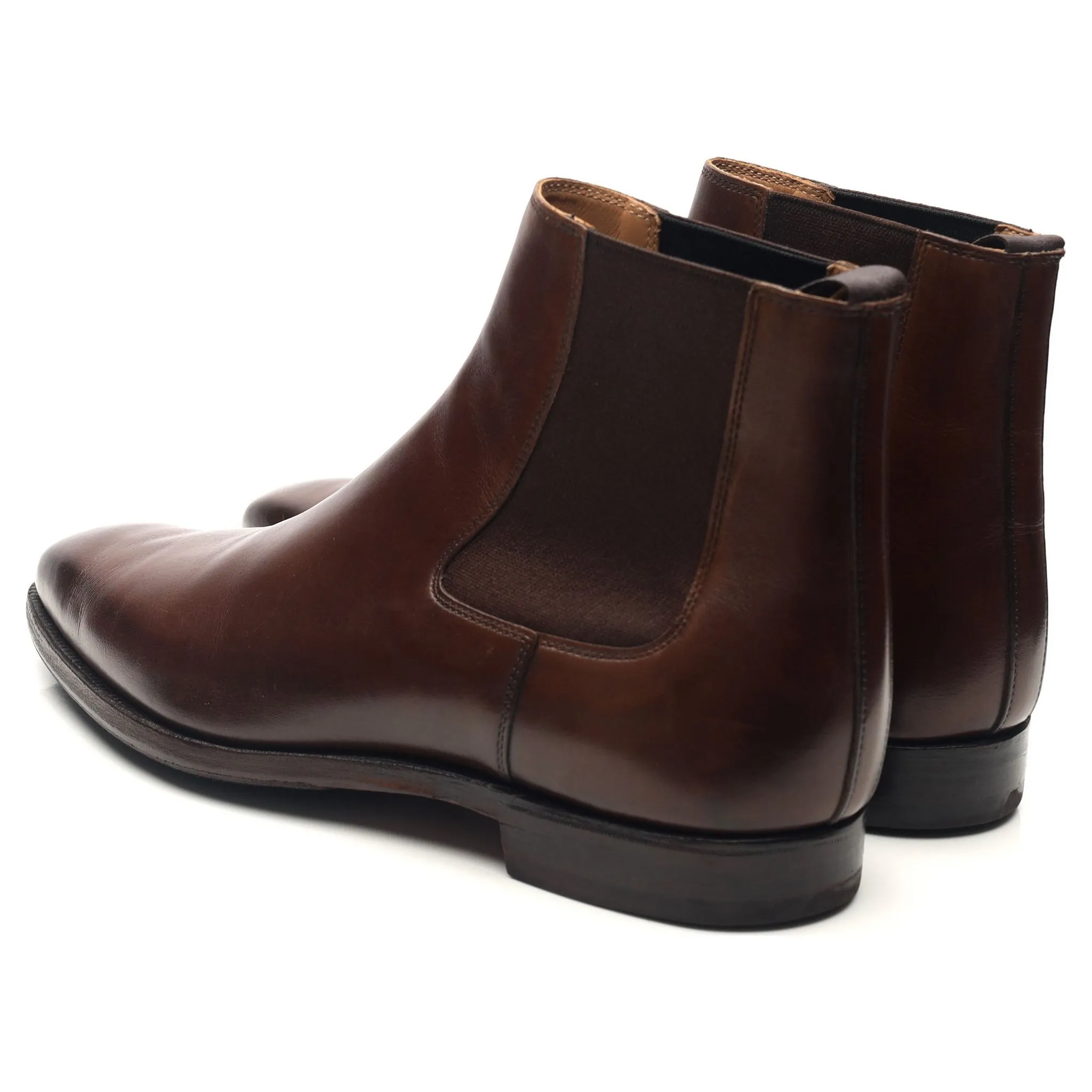 'Lingfield' Dark Brown Leather Chelsea Boots UK 7 E