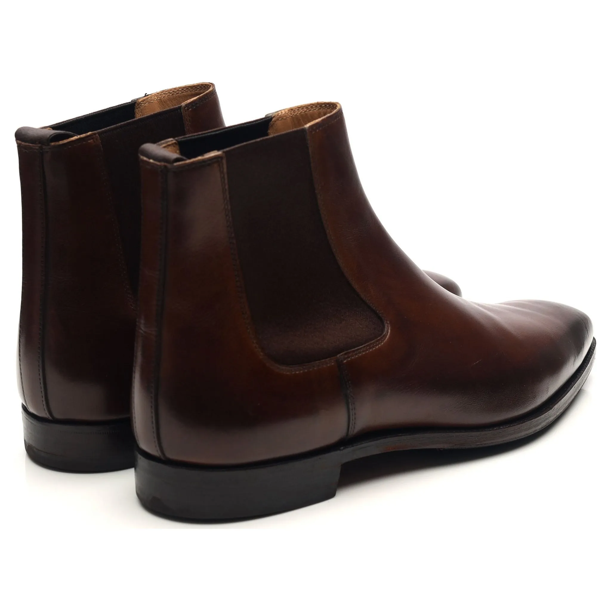 'Lingfield' Dark Brown Leather Chelsea Boots UK 7 E