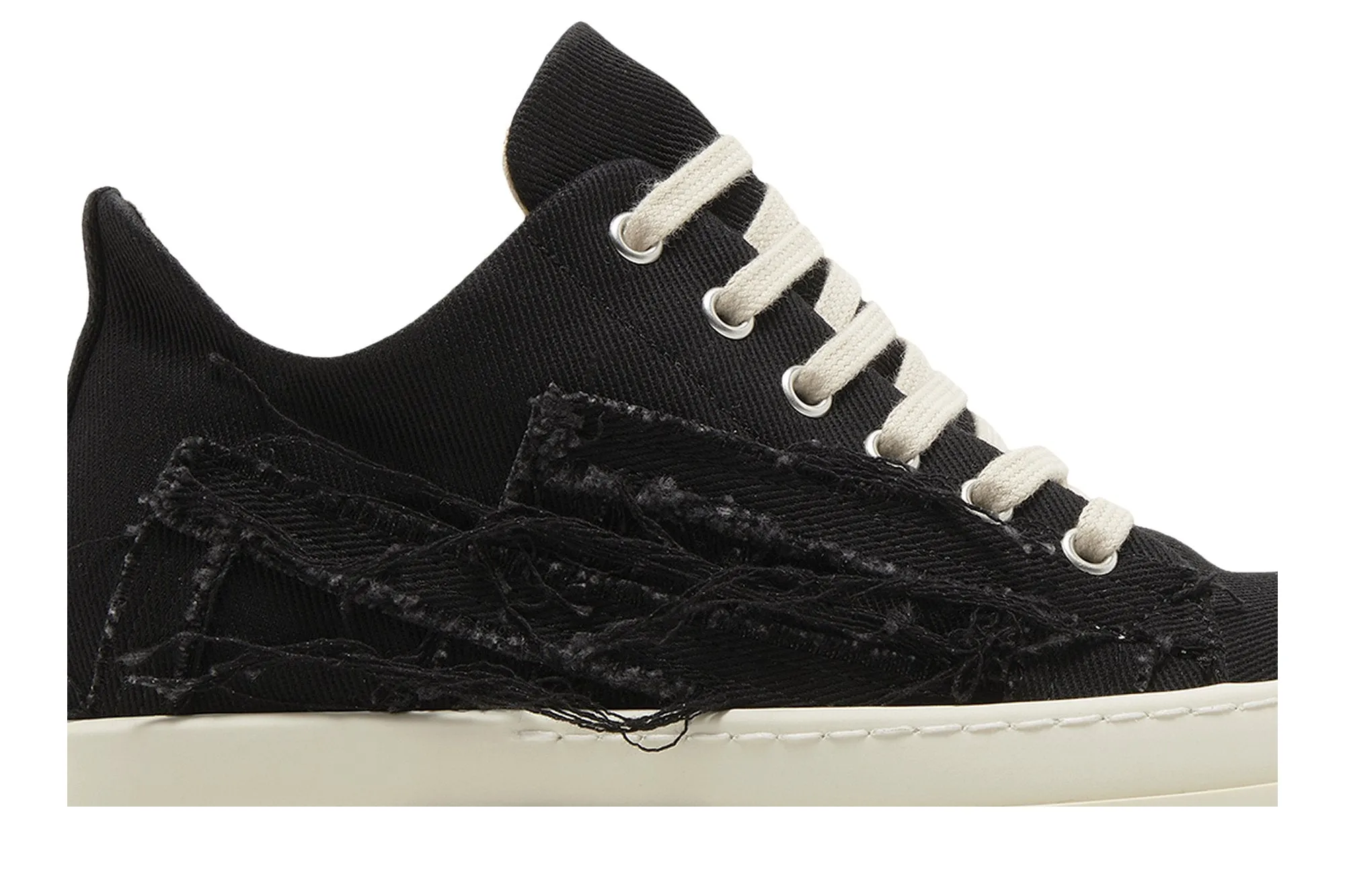 Low-top sneakers Rick Owens Wmns EDFU DRKSHDW Slashed Low, black