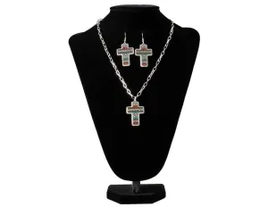 M&F Women's Blazin Roxx Filigree Cross Jewelry Set